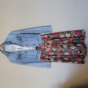 Vintage 80s 100%cotton skirt size 8